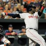 David Ortiz launched home run No. 36 in the seventh inning against the Orioles. 