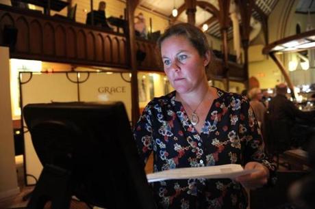 Anne Verrill, who owns Grace, a restaurant in Portland, does not welcome diners who own an assault weapon.
