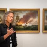 Metallica guitarist Kirk Hammett at the Peabody Essex Museum in Salem.