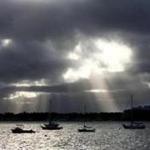 The sun greeted boats on Dorchester Bay Thursday. 