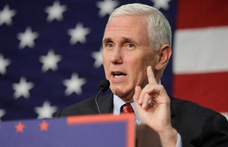 ?I do not condone his remarks and cannot defend them,? said Mike Pence.
