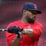 Boston, MA - 10/08/2016 - Boston Red Sox center fielder Jackie Bradley Jr. (25) during Red Sox work out at Fenway in advance of Sunday's ALDS Game 3. - (Barry Chin/Globe Staff), Section: Sports, Reporter: Peter Abraham, Topic: 09Red Sox, LOID: 8.3.271180691.
