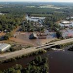 Flooding in Lumberton, N.C., will probably persist for the rest of the week, officials said. The town is home to about 22,000 people.