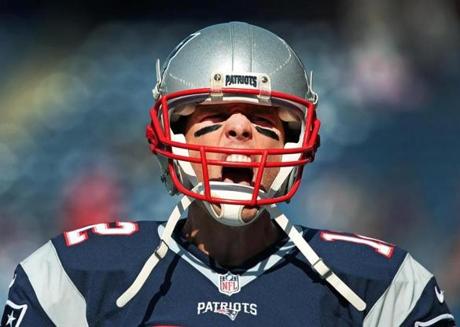 Tom Brady threw three touchdown passes and for 376 yards in his first game at Gillette Stadium.
