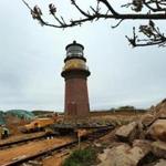 The Gay Head lighthouse on Martha's Vineyard was moved in 2015 to protect it from erosion.