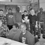 Men with intellectual challenges were exploited at an Iowa turkey plant for decades. They stayed in an old schoolhouse and earned $65 a month, plus room and board. Above: A Christmas party with the men in Atalissa, Iowa.