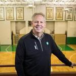 10/10/2016 WALTHAM, MA General Manager of the Boston Celtics Danny Ainge (cq) poses for a photo at the team's practice facility in Waltham. (Aram Boghosian for The Boston Globe) 