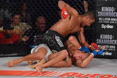 Jordan Parsons' fight against Julio Cesar Neves Jr. which took place on May 15, 2015 at the ?Bellator 137 Halsey vs. Grove? event at the Pechanga Resort and Casino in Temecula, CA. (Bellator MMA)
