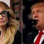 Jessica Drake (left) accused Donald Trump of grabbing and kissing her without permission.