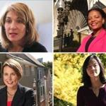 Clockwise from top left: Karyn Polito, Linda Dorcena Forry, Michelle Wu, and Maura Healey. 