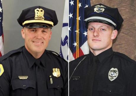 Sgt. Anthony ??Tony?? Beminio (left), of the Des Moines Police Department, and Officer Justin Martin of the Urbandale Police Department were gunned down while sitting in their cruisers.
