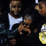 Boston, MA - 11/2/2016 - Hope Coleman is comforted at a vigil for her son Terrence Coleman in Boston, MA on November 2, 2016. Coleman was shot and killed in an altercation with police in his home. (Keith Bedford/Globe Staff) Topic: Reporter: 