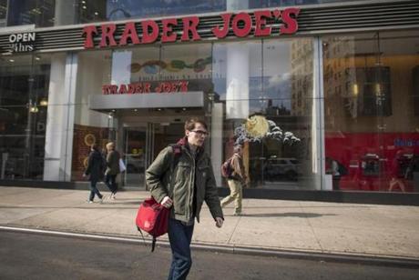 Thomas Nagle outside the Trader Joe?s in New York where he worked until he was fired.
