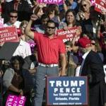 Johnny Damon at a rally for Republican presidential candidate Donald Trump in Orlando, Fla., earlier this week. 