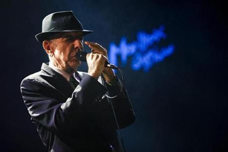 Canadian singer-songwriter Leonard Cohen performed during the first night of the 47th Montreux Jazz Festival in Montreux, Switzerland on July 4, 2013.
