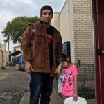 Ever Javier Palma Romero, 24, a fish processor from El Salvador, with his daughter, Jackeline, 4, faced gang threats in his town and decided to flee to the United States