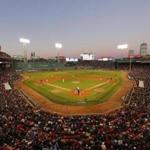 Oct 10, 2016; Boston, MA, USA; A general view of Fenway Park during the first inning of game three of the 2016 ALDS playoff baseball game between the Boston Red Sox and the Cleveland Indians. Mandatory Credit: Greg M. Cooper-USA TODAY Sports