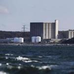 The Pilgrim Nuclear Power Plant as seen from the sea.