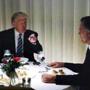 U.S. President-elect Donald Trump sits at a table for dinner with former Massachusetts Governor Mitt Romney (R) at Jean-Georges inside of the Trump International Hotel & Tower in New York, U.S., November 29, 2016. REUTERS/Lucas Jackson