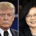 US President-elect Donald Trump and Taiwan President Tsai Ing-wen.
