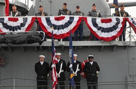 A ceremony marking the 75th anniversary of the Pearl Harbor attack was held aboard the USS Cassin Young, a ship named after a Navy commander who was awarded the Medal of Honor for his actions during the attack. 
