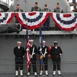 A ceremony marking the 75th anniversary of the Pearl Harbor attack was held aboard the USS Cassin Young, a ship named after a Navy commander who was awarded the Medal of Honor for his actions during the attack. 