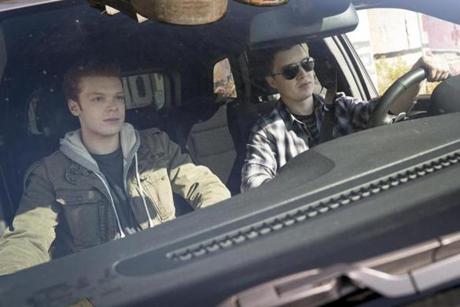 Cameron Monaghan (left) as Ian Gallagher and Noel Fisher as Mickey in ?Shameless.? 

