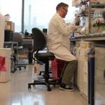 Inside a lab at Biogen in Cambridge.