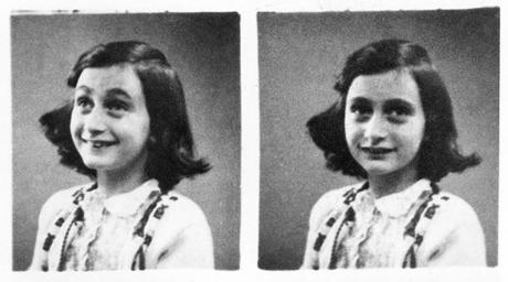 Anne Frank in 1942. The Jewish teenager died of typhus in the Bergen-Belsen concentration camp in May 1945 at the age of 15. 
