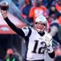 Denver CO 12/18/16 New England Patriots Tom Brady throws a pass against the Denver Broncos during second quarter action at Sports Authority Field at Mile High Stadium (Photo by Matthew J. Lee/Globe staff) topic: Patriots-Broncos reporter: 