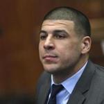 Former New England Patriots tight end Aaron Hernandez appeared during a hearing at Suffolk Superior Court Tuesday. 