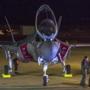 A US pilot received a bouquet after landing his F-35 stealth jet fighter at Israel?s Nevatim Air Force Base Dec. 12.