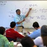 NATICK MA - 12/02/2016: Ratnakar Amaravadi (cq) teaching precalculus class at Natick High. International PISA test results released, Natick HS is among the Massachusetts schools that took the international test and has used previous results to effectively boost its instruction in math, science and literacy -- making the school among the best in the world. (David L Ryan/Globe Staff Photo) SECTION: METRO TOPIC 06pisa