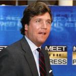 FILE - In this Nov. 17, 2007 file photo, political commentator Tucker Carlson arrives for the 60th anniversary celebration of NBC's Meet the Press at the Newseum in Washington. Fox News Channel says that veteran pundit Carlson will replace Megyn Kelly in the network's coveted 9 p.m. time slot sandwiched between Bill O'Reilly and Sean Hannity. Kelly announced on Tuesday, Jan. 3, 2017, that she is leaving Fox to go to NBC News. (AP Photo/Charles Dharapak, File)