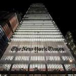 epa05699095 (FILE) - A file photo dated 08 December 2008 showing a night view of the New York Times building in New York, New York, USA. According to reports from 05 January 2017, Apple has removed the New York Times from the app store in China complying with a request from teh Chinese government. EPA/JUSTIN LANE *** Local Caption *** 50805191