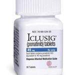 An undated handout photo of the prescription drug Iclusig, from Ariad Pharmaceuticals. The Food and Drug Administration, which halted the sale of Iclusig because of potentially deadly side effects, said the drug could again be marketed, though for a somewhat smaller patient population. -- NO SALES; FOR EDITORIAL USE ONLY WITH STORY SLUGGED FDA LEUKEMIA DRUG BY ANDREW POLLACK. ALL OTHER USE PROHIBITED.