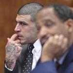 A judge ruled that jurors in Aaron Hernandez?s upcoming double murder trial can consider tattoos on the former New England Patriots star that allegedly link him to the 2012 murders.  