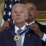 President Barack Obama awarded Vice President Joe Biden with the Presidential Medal of Freedom during a ceremony at the White House on Thursday.