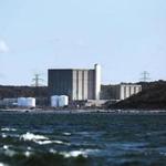  The Pilgrim Nuclear Power Plant as seen from the sea in Plymouth, MA.