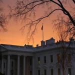 WASHINGTON, DC - JANUARY 20: The early morning sun begins to rise behind the White House, on January 20, 2017 in Washington, DC. At 12 noon today President-elect Trump will be sworn in as the nation's 45th president during an inaugural ceremony at the U.S. Capitol. (Photo by Mark Wilson/Getty Images)