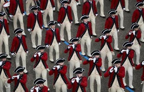 WASHINGTON, DC - JANUARY 20: The U.S. Army Old Guard Fife and Drum Corps marches during the Inaugural Parade on January 20, 2017 in Washington, DC. Donald J. Trump was sworn in today as the 45th president of the United States. (Photo by Joe Raedle/Getty Images)
