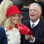 Kellyanne Conway talked with Dan Quayle during the inauguration.