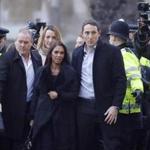 Gina Miller (center), a founder of investment management group SCM Private and the lead plaintiff in the case claiming that Parliament must approve Britain?s exit from the European Union, arrived at the Supreme Court in London on Tuesday.