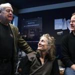 Boston, MA - 1/23/2017 - Directors/producers Bestor Cram (cq), left, and Susan Gray (cq) are photographed with author (and former Boston Globe reporter) Dick Lehr (cq). The filmmakers produced a documentary based on Lehr's book 