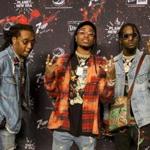 Migos at New Era's Super Bowl party 'Planet New Era' on Friday, Feb. 3, 2017, in Houston. (Peter Barreras/AP Images for New Era Cap)
