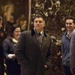 FILE-- Vincent Viola, a billionaire businessman and President Donald Trump?s pick for secretary of the Army, arrives for a meeting at Trump Tower on Fifth Avenue in New York, Dec. 16, 2016. Viola has been negotiating to swap his airline interest for a stake in a charter company with millions of dollars in government contracts. While Viola?s reasons for seeking a sale of Eastern Air Lines are not known, such a transaction would certainly reduce his exposure to the airline industry, which is heavily regulated by the federal government. (Kevin Hagen/The New York Times)
