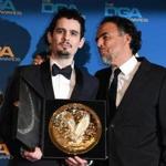 Damien Chazelle (left, with Alejandro G. Inarritu) at the Directors Guild of America Awards.