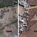 The military-run Saydnaya prison, one of Syria's largest detention centers, and the growth of an adjacent cemetery is shown in two satellite pictures, one taken on March 3, 2010, (left) and the other on Sept. 18, 2016.