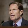 Senate Armed Services Senate Committee member Sen. Richard Blumenthal, D-Conn. questions Gen. John Nicholson, the top U.S. commander in Afghanistan, about the mission in the war-torn country, Thursday, Feb. 9, 2017, on Capitol Hill in Washington. (AP Photo/J. Scott Applewhite)
