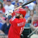 Mitch Moreland hit .233 with 22 homers and 60 RBIs  last season for Texas. 